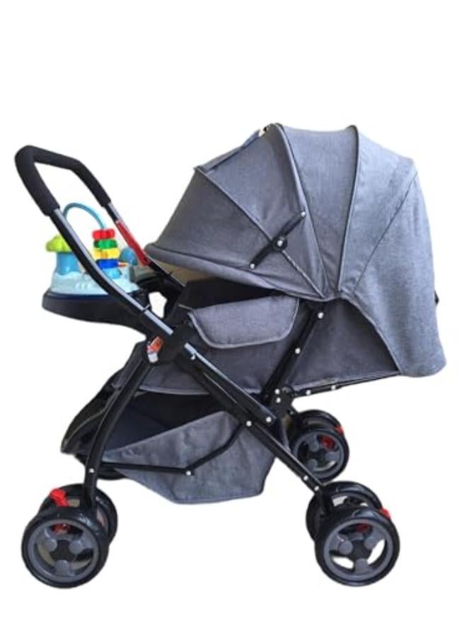 ال سي عربة أطفال قابلة للطي وخفيفة الوزن مع مقعد قابل للتعديل ومظلة شمسية للأطفال حديثي الولادة والأطفال الصغار - Image 4